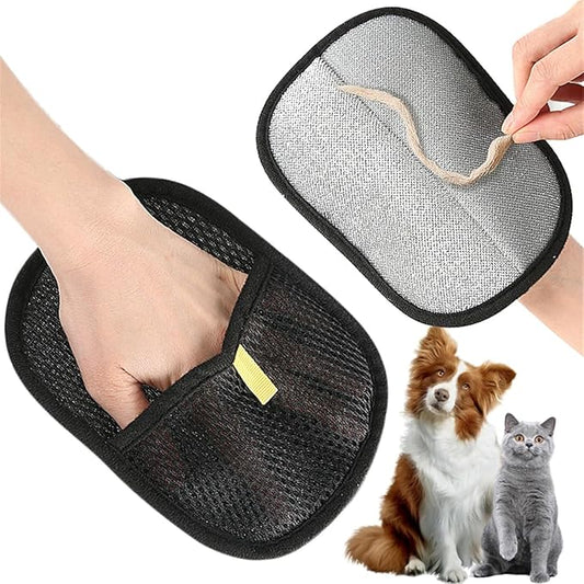 Pet Hair Removal Glove for Dogs & Cats, 1 Pack Electrostatic Pet Hair Remover Glove Tools, Reusable & Washable Magic Pet Grooming Gloves Brush Tool for Furniture, Bed, Couch, Carpet, Clothes, Car Seat