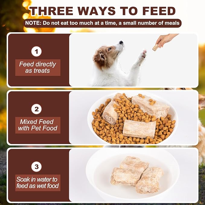 Freeze Dried Duck Necks Dog Cat Treats – High Protein Pet Snack Single Ingredient,Grain Free Dental Chews for Teeth Cleaning (13Pcs)