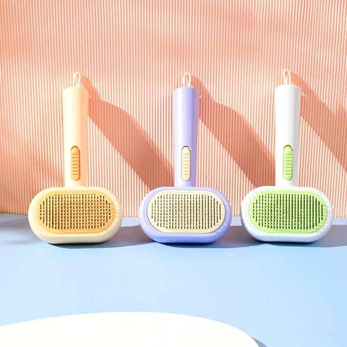 Pet Grooming Comb For Dogs And Cats Gentle Detangling Deshedding Hair Brush Double Side Pet Grooming For Home Use Cats Shedding