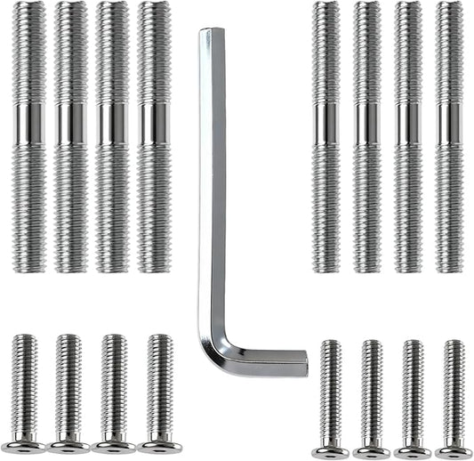 Cat Scratching Post Replacement Screws Set, M10 and M8 Bolt, Cat Tree Replacement Parts Threaded Bolt Screws with Allen Wrench, Not Include Cat Scratching Post
