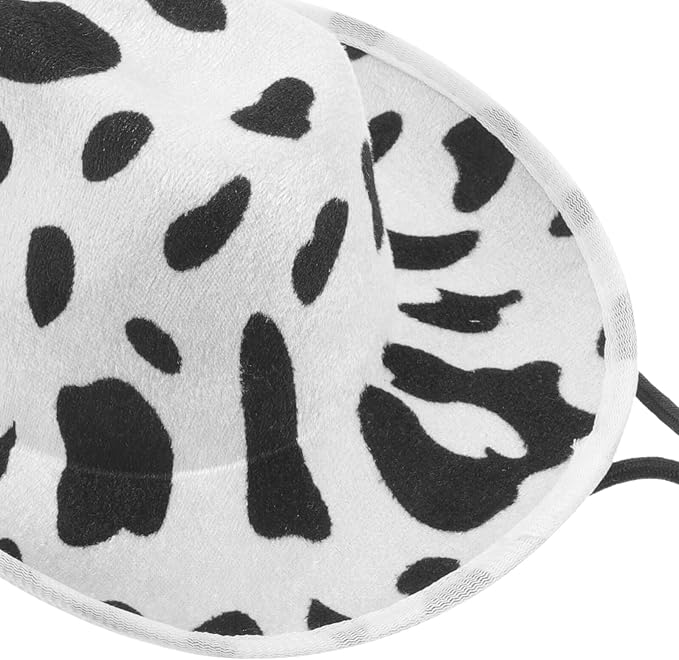 BESPORTBLE Pet Hat Cow-Print Adjustable Sun Hat with Soft Fabric for Dogs and Cats, Festival Costume Accessory for Puppy and Kitten Party Supplies