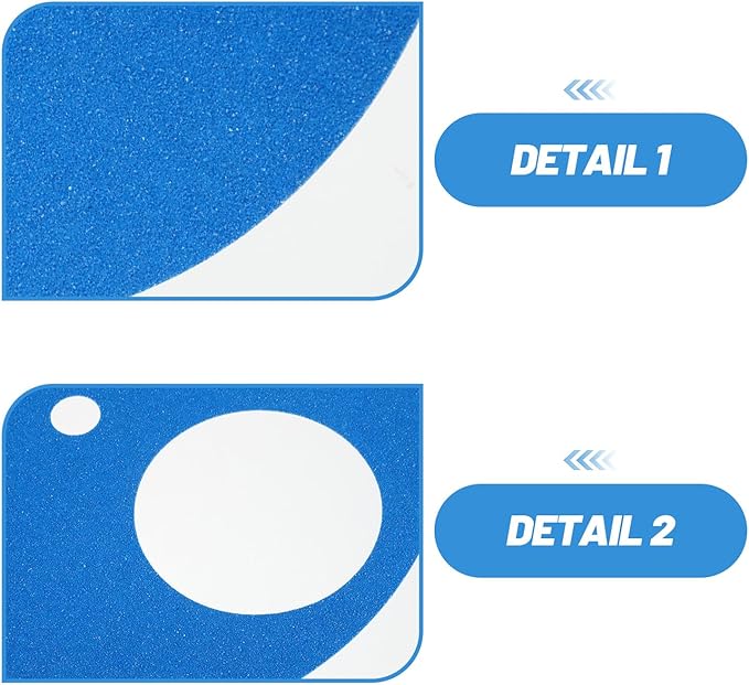 4pcs Dog Nail Care Replacement Sandpaper Pads, Adhesive Grit Sandpaper for Pet Scratch Boards, Cat Claw File, Trim & Grooming Supplies Blue