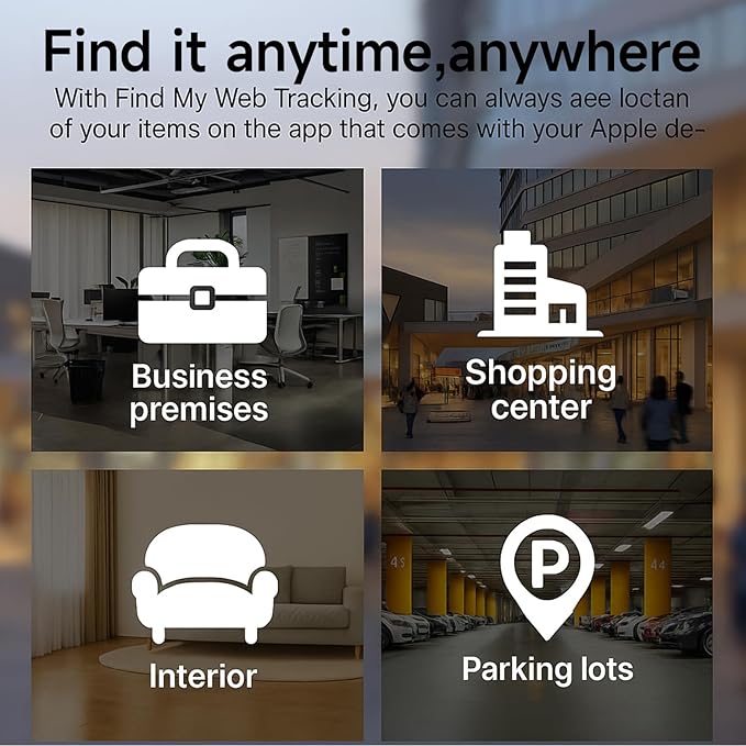 Air Tracker Tags-2 Pack Tracker Work with Apple Find My (iOS Only), Key Finder and Item Locator for Backpack, Suitcases, Pet, Wallet with Diverse Holder
