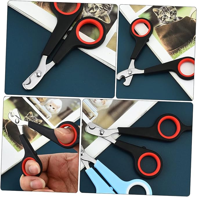 BESPORTBLE 9pcs Professional Pet Nail Clippers Ergonomic Trimmers for Cats and Dogs Non- Handle to Use for Home Grooming