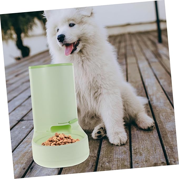 Cat Food Dispenser Machine Auto Feeding Station Non-Spill Bowl Pet Drinking Fountain Clean Design Suitable for Cats and Dogs