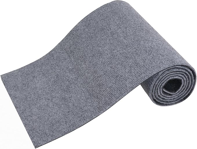 baotongle Cat Scratching Post Carpet Covered Self-Adhesive Cat Tree Shelves Replacement Parts Mat Cat Scratcher for Cat Tree Shelf Shelves Couch Furniture DIY Protector(Light Grey, 11.8x40inches)