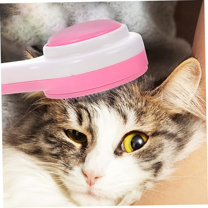 Kisangel Grooming Comb for Cats and Dogs Ergonomic Pet Brush for Removing Loose Hair Lightweight Design for Kittens and Dogs Comfortable Grooming Tool