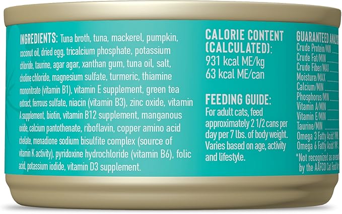 Tiki Cat Silver Pate Wet Cat Food, Tuna & Mackerel Recipe in Broth, 2.4 oz. Can (12 Count)