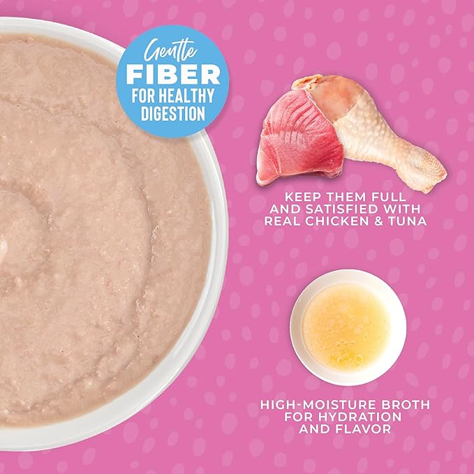 Tiki Cat Baby Mousse Wet Cat Food, Chicken, Tuna & Chicken Liver, 2.4 oz. Pouch (12 Count)