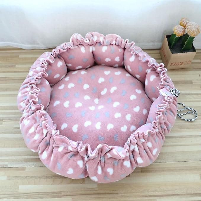 Windproof Warm Pet Bed House Drawstring Design Washable Soft Cushions Kennel for Small Dogs Cats Pet Supplies Houses for Indoor Large Houses for Warm No Heating Pad House Windproof for Winter