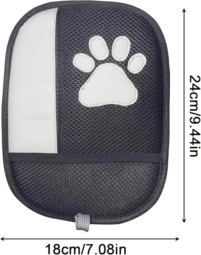 Pet Hair Remover Glove – Silicone Bristles Size, Flexible Grooming Mitt | Electrostatic Cleaning Mitt, Shedding Lint Catcher | for Furniture Carpet Couch Bedding and Auto Interior