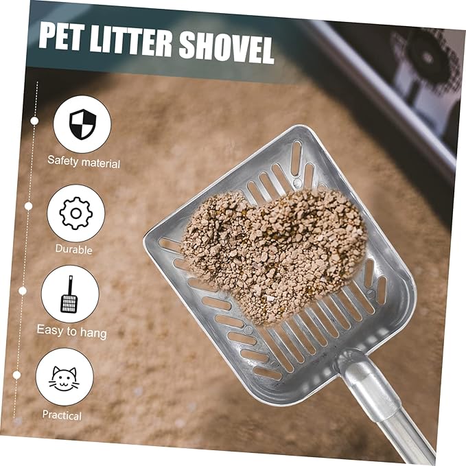 Cat Litter Scoop Detachable Handle -Handled Cleaning Tool for Easy Pet for Cats and Kittens Practical Litter Shovel for Home Use