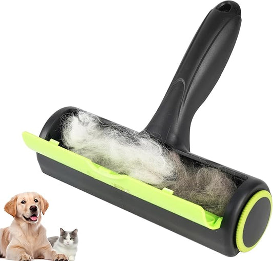 Pet Hair Remover, Resurable Lint Roller for Pet Hair, Cat and Dog Hair Remover for Furniture, Couch, Carpet, Clothing and Bedding - Portable, Multi-Surface Fur Removal Tool