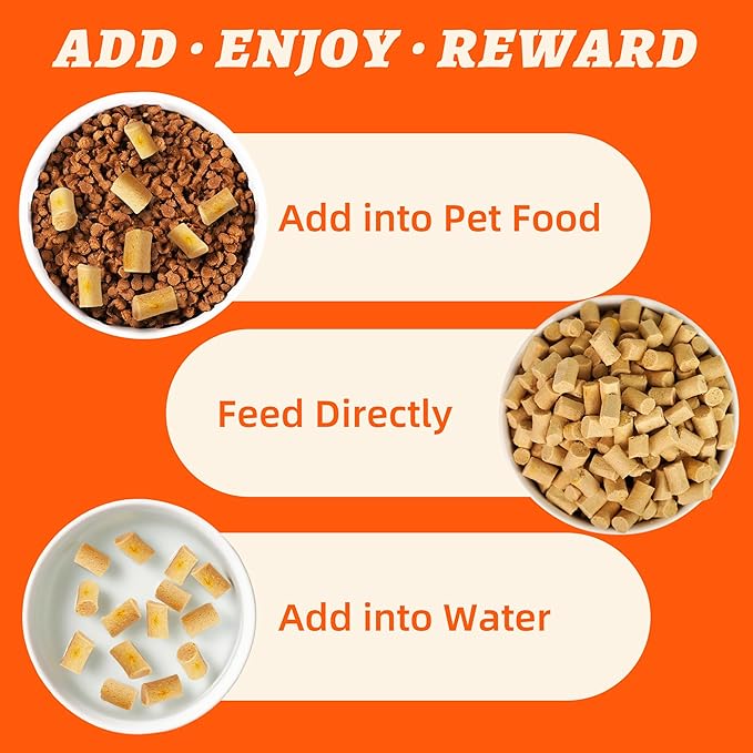 Wellix Chicken & Pumpkin Raw Treat – Freeze Dried Chicken Snacks, Pet Food Topper, Grain Free, Crunchy Cat Treats for Indoor Cats - for Small, Medium & Large Cats & Dogs - 4.59 oz