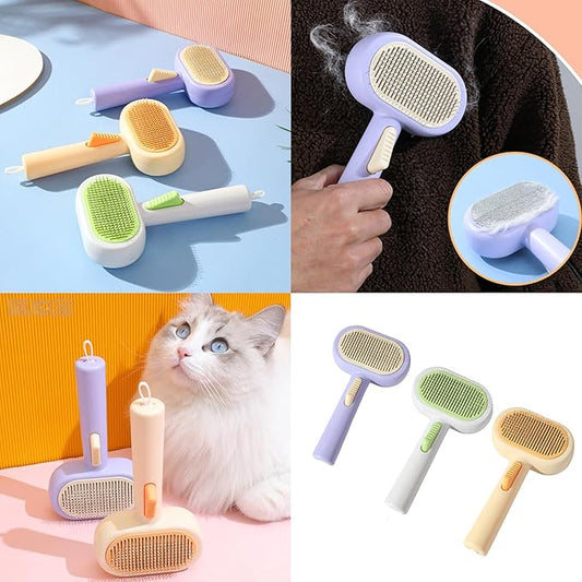 Pet Grooming Comb For Dogs And Cats Gentle Detangling Deshedding Hair Brush Double Side Pet Grooming For Home Use Cats Shedding