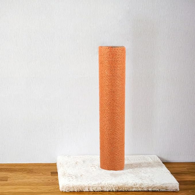 Milisten 2pcs Small Cat Scratching Posts Replacement with Natural Jute Rope, 40cm Height X 8cm Diameter, Indoor Kitten Scratcher Accessories for Cat Climbing Frames and Furniture