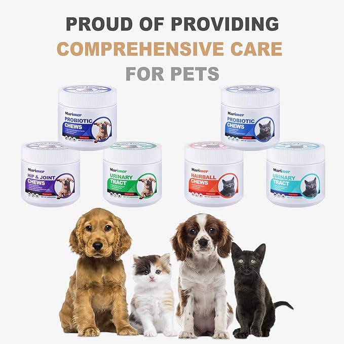 Urinary Tract Support for Cats – Cranberry, D-Mannose & Marshmallow Root – Soft Chews for Bladder & Kidney Health – Chicken Flavor – 100 Chews