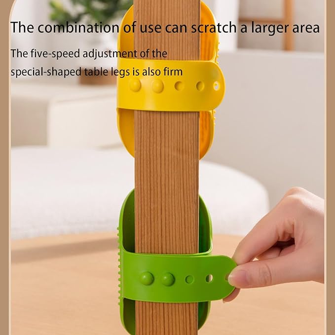 Silicone Grooming Strap Pad for Cats, 2-in-1 Self-Groomer, Adjustable Silicone Pet Grooming Tool, Soft Pet Face Scratcher Rubber Massager for Indoor for Cats & Dogs