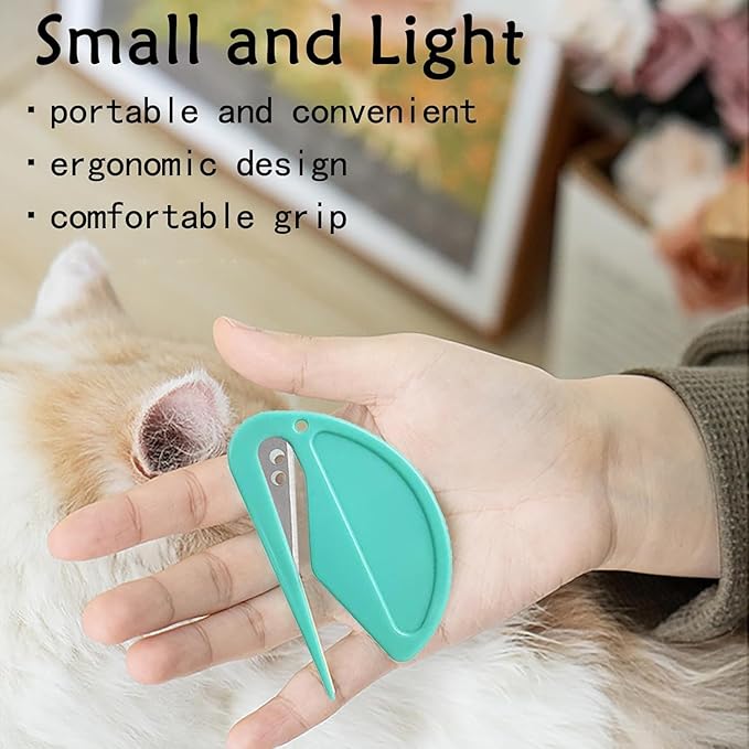 5 Pcs Pet Knotting Comb, Dematting Tool for Cats and Dogs, Pet Hair Removal Tool, Effectively Remove Knots and Tangles with Our Matt-Splitting Tool, Knot Opener for Cat Dog Grooming