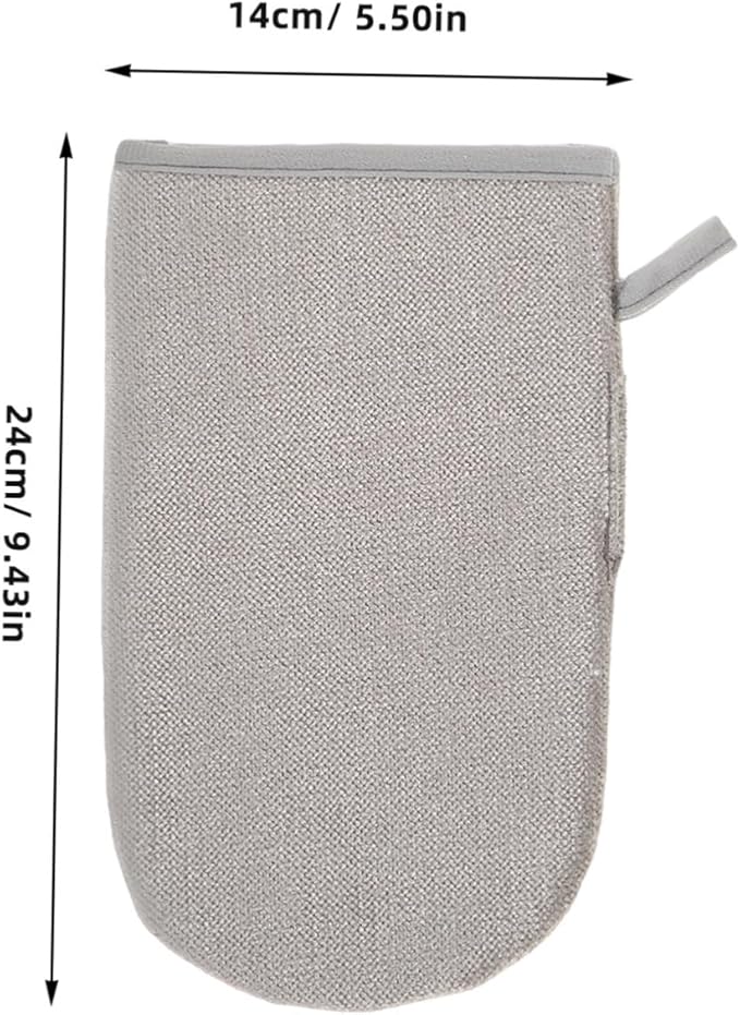 POPETPOP 2pcs Double-Sided Electrostatic Pet Hair Removal Gloves for Cats and Dogs Comfortable Grooming Mitts for Furniture Clothing Carpet Couch Car Interior Hair Remover