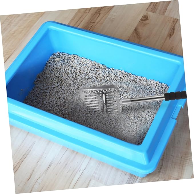 Long Handle Cat Litter Shovel Ergonomic Cleaning Tool for Scooping Non Slip Grip Design for Keeping Your Pet Litter Box Fresh and