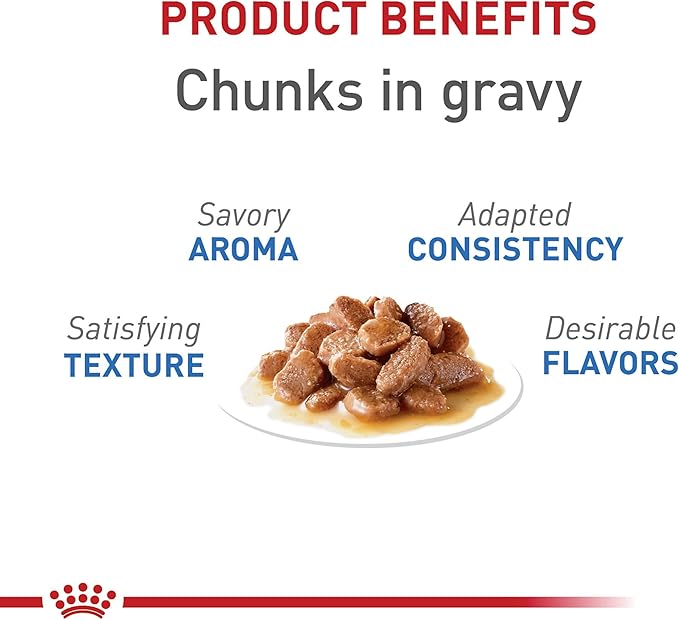 Royal Canin Feline Care Nutrition Weight Care Adult Chunks in Gravy Cat Food, 3 oz (Pack of 12)