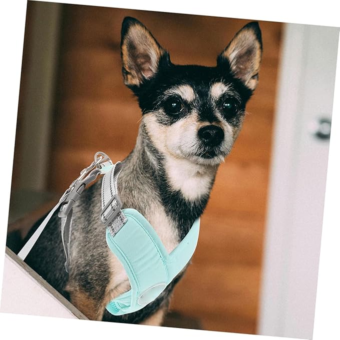 Adjustable Green Dog Vest Harness Reflective Straps, Wear-Resistant Puppy for Outdoor Walking and Training, Large Size Pet Supply