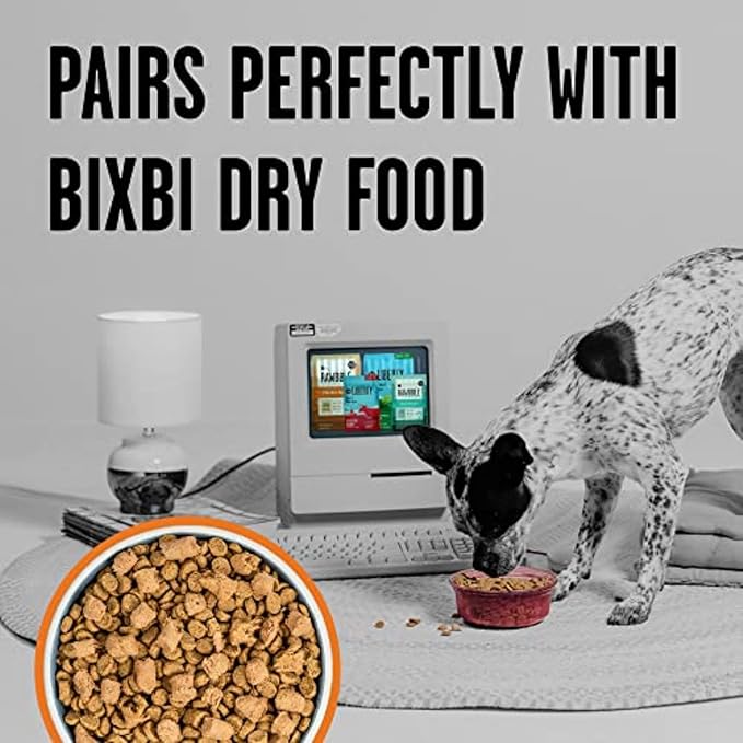 BIXBI Liberty Freeze-Dried Dog Food Topper & Treats, Chicken – 98% Meat & Organs, No Refrigeration – USA Made, 4.5 oz