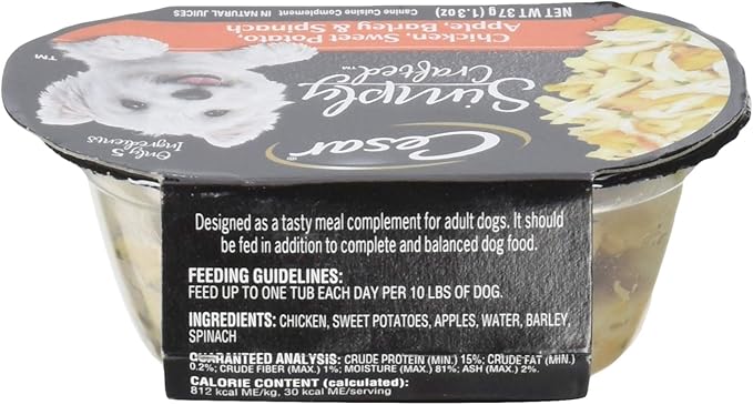 CHC SWT PT APLBRLSPN Wet Dog Food in Natural JUICES 1.3 OZ - 0023100122911