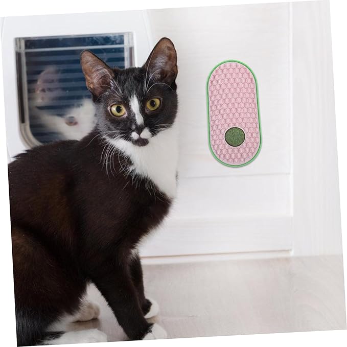 Cat Self-scratcher Wall Sticky Massage Comb Cat Grooming Tool Scratch Board Multi-use Toy