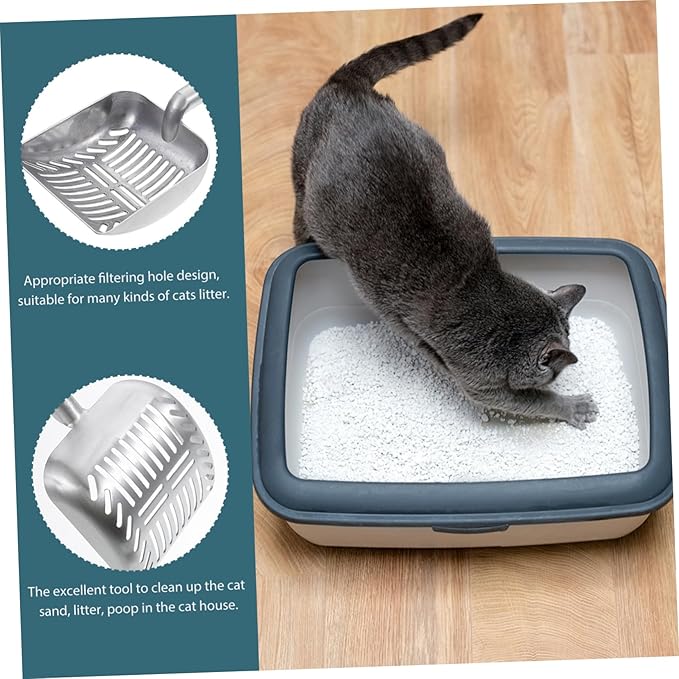 Cat Litter Scoop Detachable Handle -Handled Cleaning Tool for Easy Pet for Cats and Kittens Practical Litter Shovel for Home Use