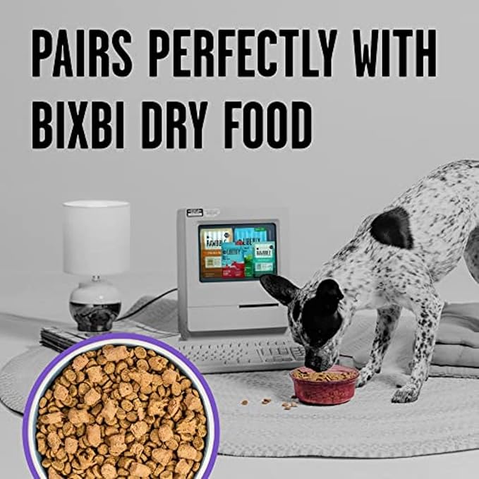BIXBI Liberty Freeze-Dried Dog Food Topper & Treats, Lamb – 97% Meat & Organs, No Refrigeration – USA Made, 4.5 oz