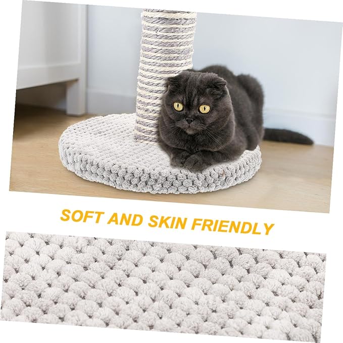 FRCOLOR 2pcs Small Elephant Design Cat Scratching Post Set Sisal Vertical Cat Climber with Resting Platform Sturdy Kitten Scratcher