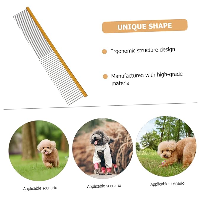 TOYANDONA Grooming Cat Comb Reusable Wear-resistant Compact Portable for Household and Travel