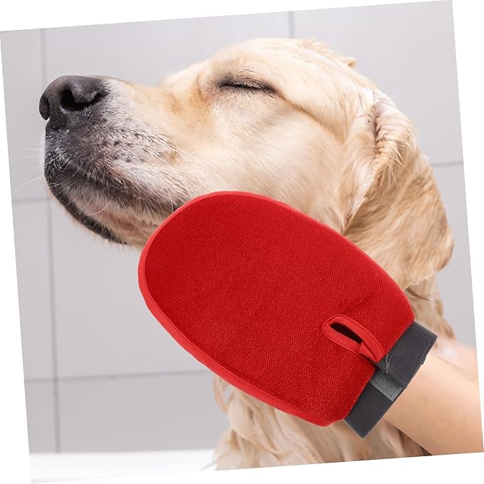 balacoo Pet Massage Brush Glove Double Sided Glove Brush Dog Dematting Comb Pet Shaver for Cats and Grooming