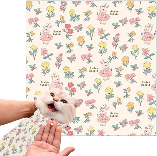 Cat Nail Clippers Wrap - Adhesive Grooming Restraint, Anti-Escape Anti-Scratch Design, Comfortable Pet Swaddle, Soft Protective Cover | Multi-Functional Wrap for Pet Lovers, Friends, Home Grooming Set