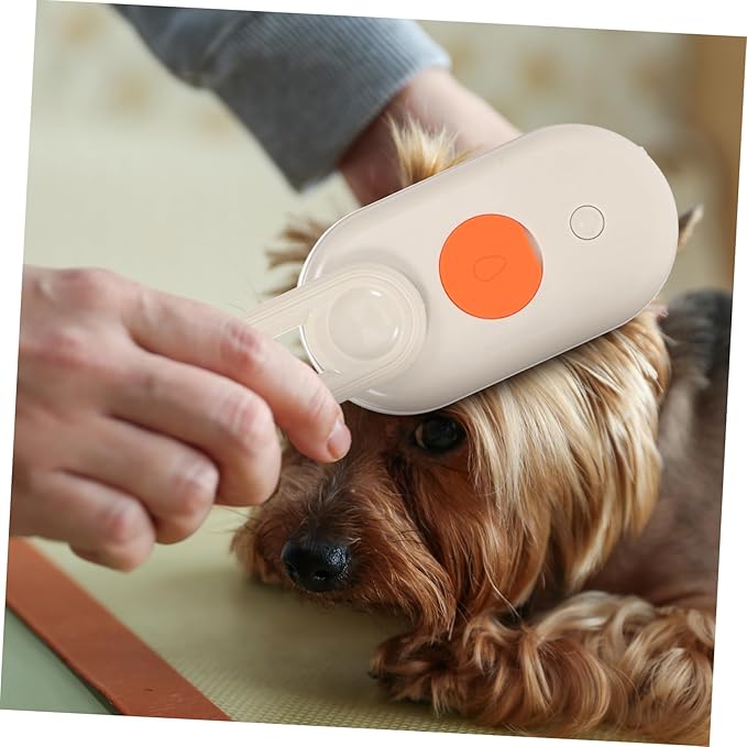 Milisten PET Grooming Brush for Shedding Dog and Cat Deshedding Tool with Long Bristles Self-Cleaning Comb for Long-Haired Pets Efficient Hair Removal and Bathing Supplies