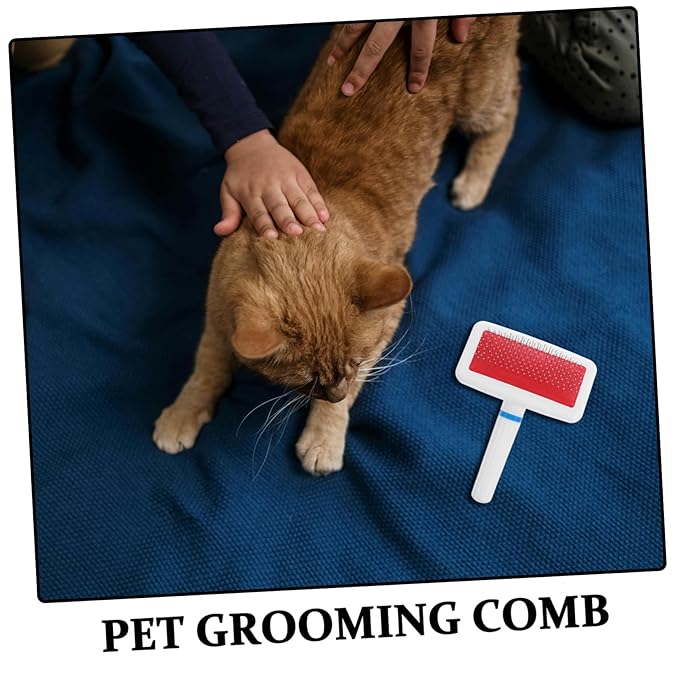 5pcs Dog Slicker Brush Cat Grooming Comb for Shedding Knot Removal Pet Hair Cleaner Tool for Long Haired Dogs Cats Skin Friendly Design for Easy Grooming