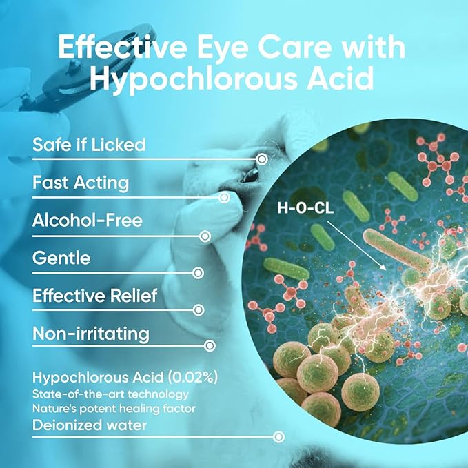 dog eye drops and cat eye drops , pet eye drop , Vet-Recommended Dog Eye Infection Treatment to Soothe Infection Allergy,Relieve Dry Eyes Pink Eyes, Pet Tear Stain Cleaner Horses (0.98 Fl Oz)