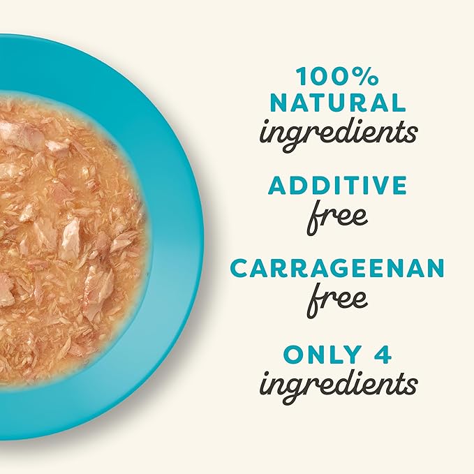 Applaws Natural Wet Cat Food, Made with Limited and Natural Ingredients, High Protein with No Artificial Additives or Fillers, Tuna Fillet in Gravy (24 x 2.47oz Cans)
