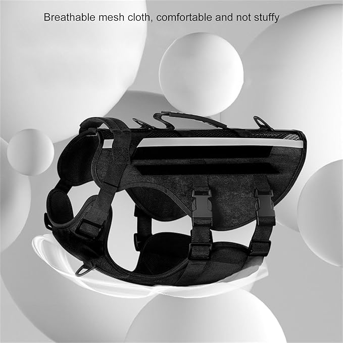 Dog Vest Harnesses Pet Strong Training Walking Swimming Supplies Soft Handle Training Vest Dog Harness with Handle for Large Dogs