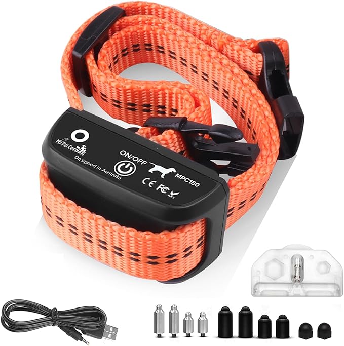 My Pet Command, Indoor Pet Barrier with Adjustable Range, Static and Tone Correction, Hidden Fence for Dogs Containment Collar, Wireless Pet Gate Keeps Areas Off Limits, Rechargeable Collars