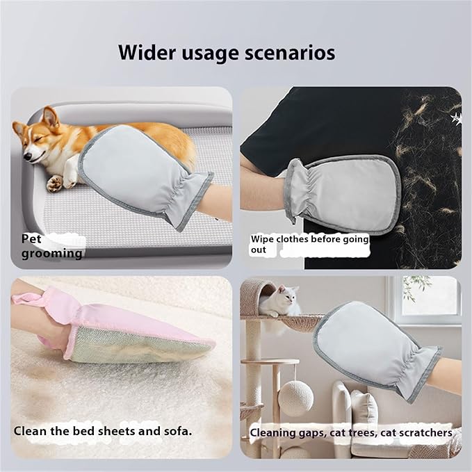 Statics Adsorption Pet Grooming Gloves Efficiently Remove Loose Furs from Cats Dog Washable and Comfortable Pet Essential Pet Hair Removal Glove