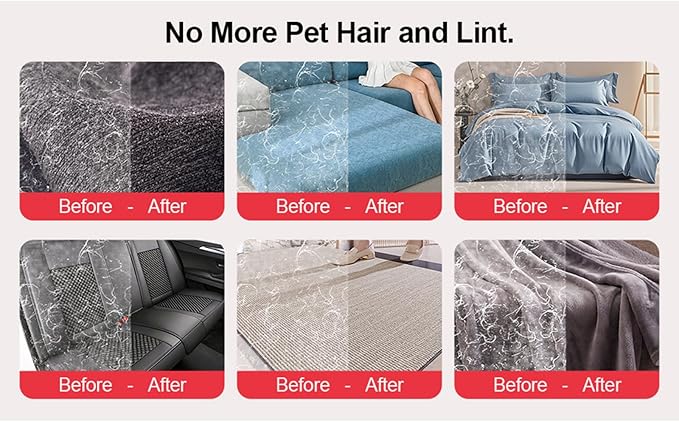 Pet Hair Removal Glove, Pet Magics Brush Glove Hair Removal Grooming Brush Electrostatic Mitt for Cats Dogs Grooming Gloves with 5-Finger Design for Home Furniture Couch Carpet Floor