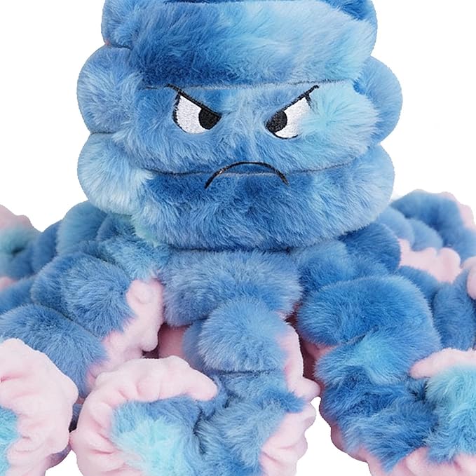 Puppy Toys | Octopus Shape Chew Resistant Plush Squeaker Puppy Chew Toy with Squeaker for Small Breed Indoor Outdoor Park Walking