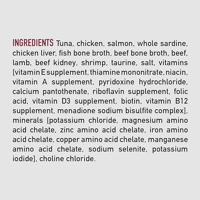 ORIJEN Premium Pate Wet Cat Food in Bone Broth Tuna Salmon & Beef Entrée 5.5oz Cans (12 Count)