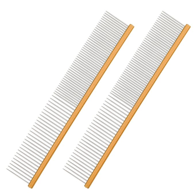 2PCS Hair Brush Comb For Cats Shedding Furs Grooming Dog Remover Massage Messfree Pet Grooming Supply Cats Hair Deshedding Brush