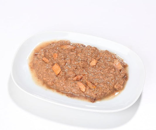 almo nature Classic Wet Cat Food, Tuna Recipe with Salmon in Gravy, Grain Free, GMO Free, No Artificial Colors and Flavors, 2.47oz Pack of 12