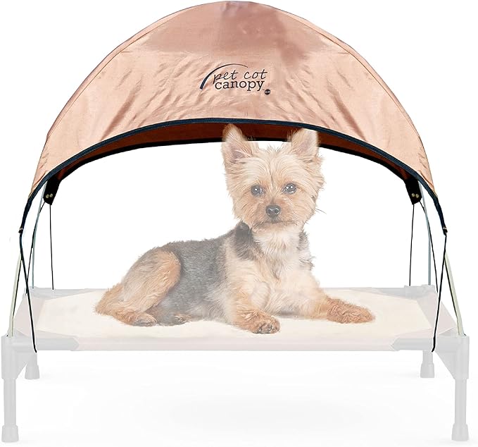 K&H Pet Products Pet Cot Canopy (Cot Sold Separately) Tan Small 22 X 17 Inches