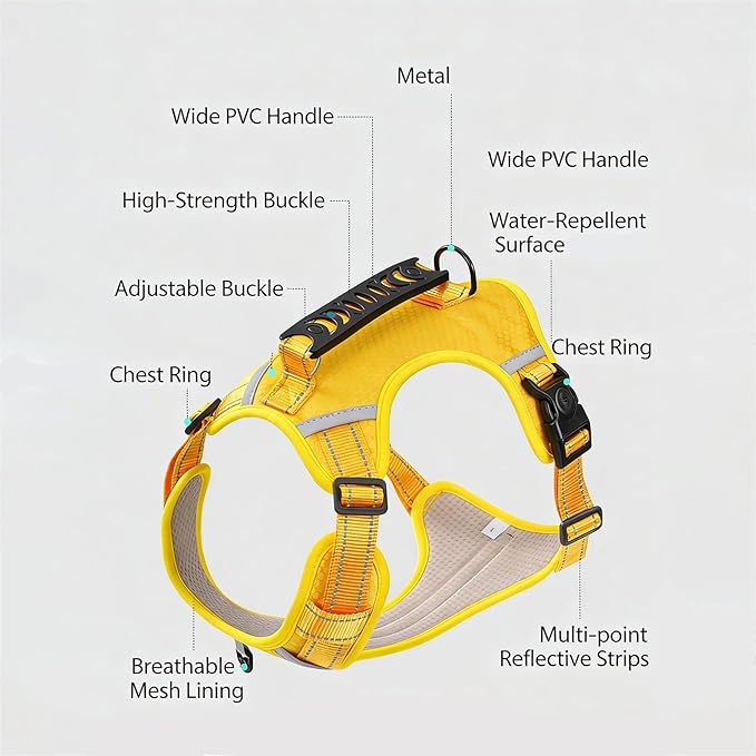 Dog Vest Harnesses Pet Strong Training Walking Swimming Supplies Soft Handle Training Vest Dog Vests for Small Dogs